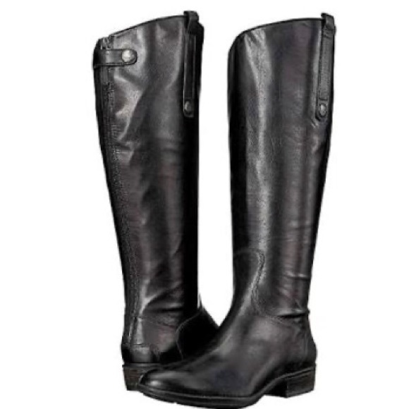 Sam Edelman Penny 2 Black Boots 6.5M  Wide Calf - Picture 1 of 6